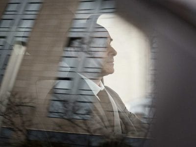 Private chauffeur Roger from Paris waiting inside his vehicle.