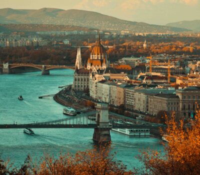 Vista aérea de Budapest.