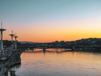 Pôr do sol em Budapeste