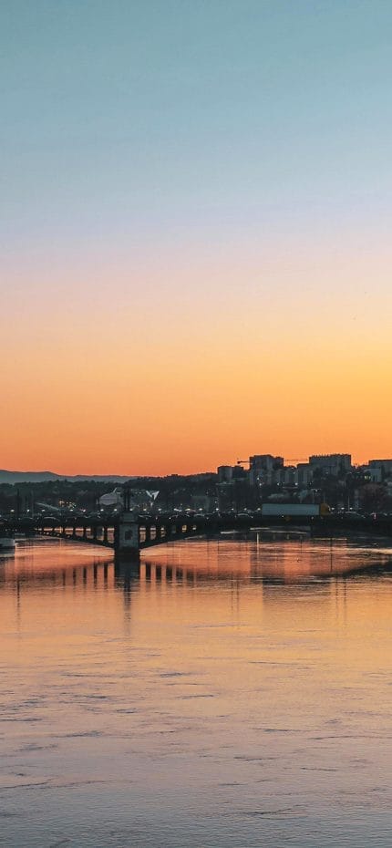 Pôr do sol em Budapeste