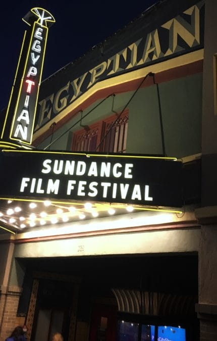 26 de enero de 2018, Park City, Utah: Egyptian Theater, uno de los muchos cines que proyectan películas para el festival de cine de Sundance.
