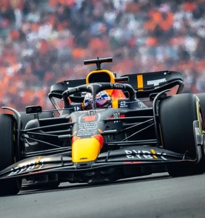 F1 car during a race.